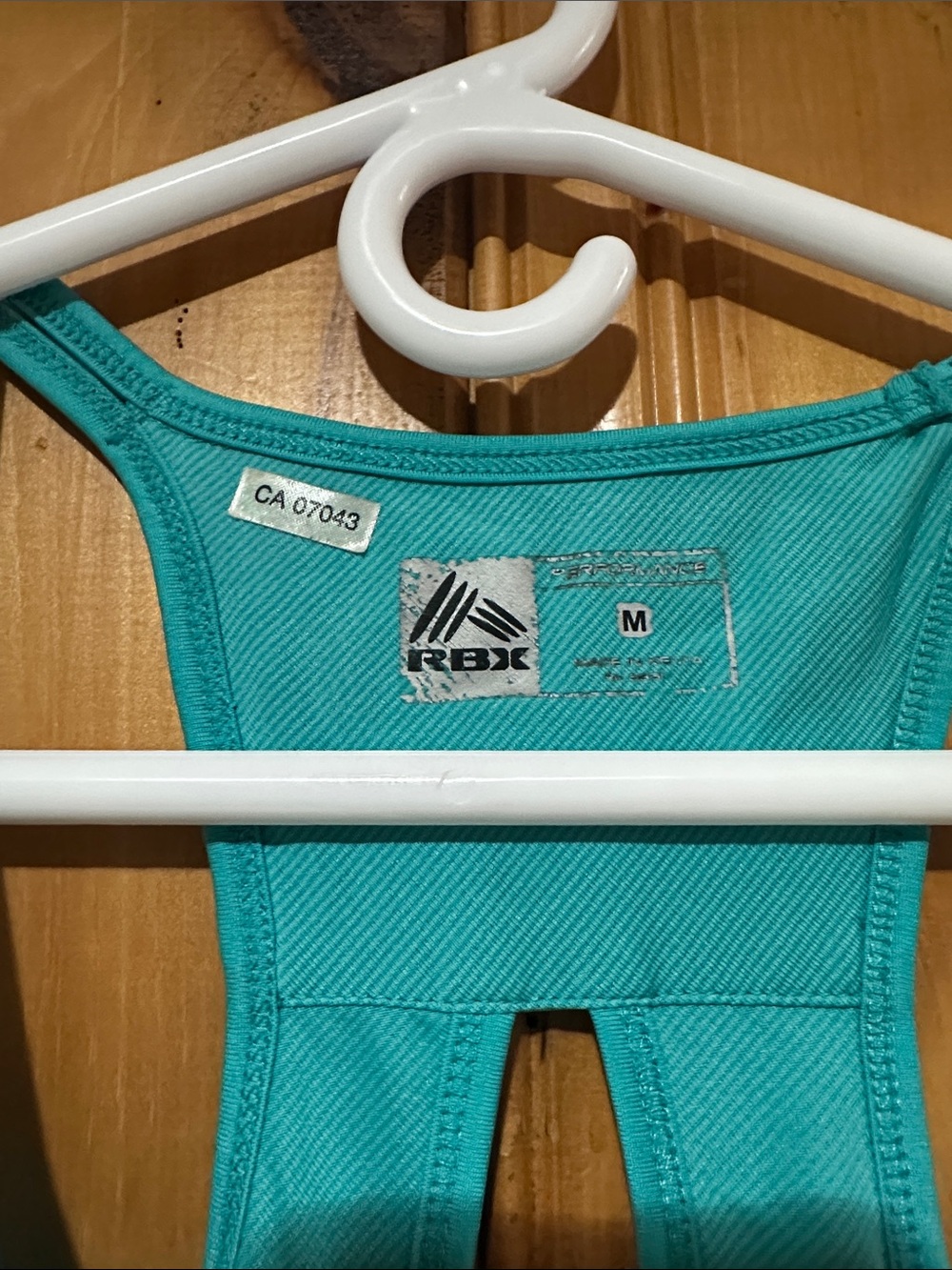 RBX Teal Racerback Workout Tank - Picture 3 of 3